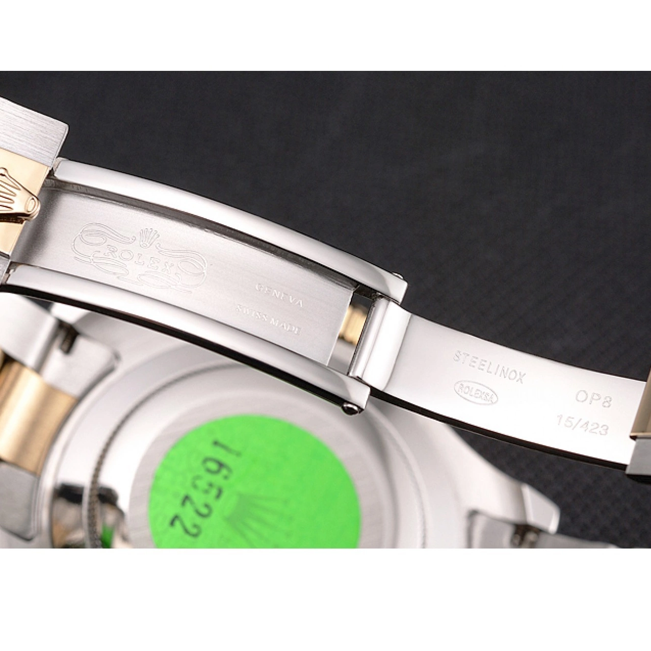 Best AAA Replica Sites Rolex Bracelet Stainless Yacht-Master Steel Two Case Gold Tone White Dial Bezel 0823